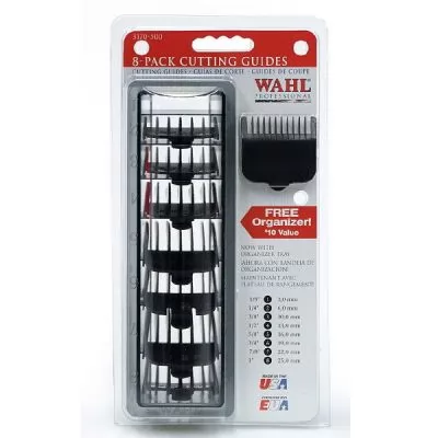 Сервісне обслуговування Набір насадок WAHL Comb Set 8 Piece Black