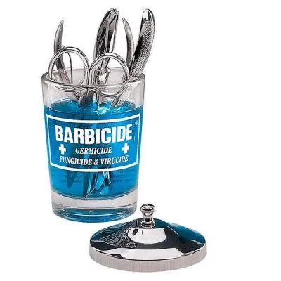 Скляний контейнер для стерилізації BARBICIDE Jar 120 мл на www.solingercity.com