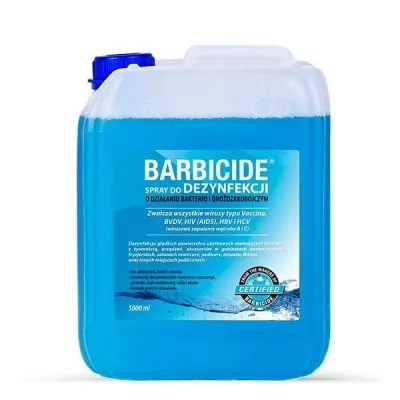Сервисное обслуживание Универсальное средство для дезинфекции BARBICIDE Spray regular без запаха 5 л