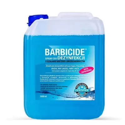 Отзывы к Универсальное средство для дезинфекции BARBICIDE Spray fragrance 5 л