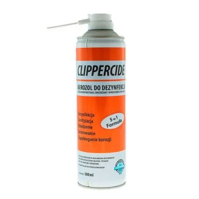 Аэрозоль 5 в 1 для стерилизации и смазки машинок BARBICIDE CLIPPERCIDE Spray 500 мл на www.solingercity.com