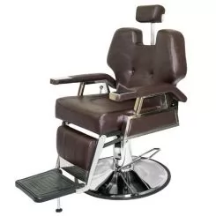 Фото Кресло парикмахерское HAIRMASTER Hairdresser Styling Chair Hydraulic Samson Barber-Shop Brown - 1