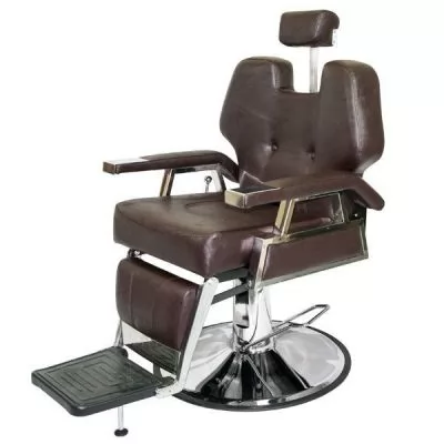Фотографії Крісло перукарське HAIRMASTER Hairdresser Styling Chair Hydraulic Samson Barber-Shop Brown