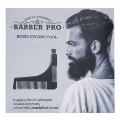 Фото Расческа для моделирования бороды BARBER TOOLS BarberPro The Beard Pro 2 Plastic черная - 2