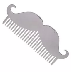 Фото Расческа бороды и усов BARBER TOOLS BarberPro Beard Style Steel Mustache - 1