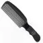 Расческа с ручкой INGRID BarberShop Speed Comb черная 829