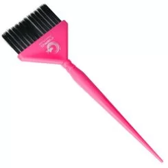 Фото Кисть для покраски волос INGRID Tint Brush широкая розовая - 1