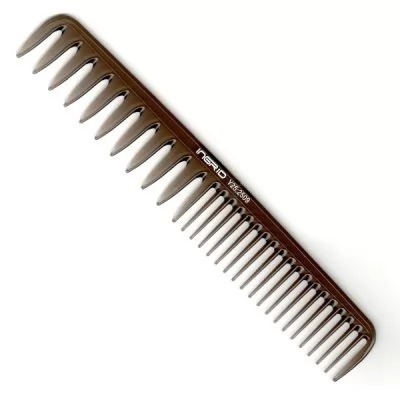 Гребінець для волосся INGRID Y25 DURACON GALAXY GLITTER Ш зубчики часті/рідкі зубчики чорний 20 см на www.solingercity.com
