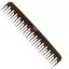 Гребінець для волосся INGRID Y25 DURACON GALAXY GLITTER YV зубчики чорний 19 см