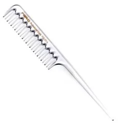 Фото Гребінець для волосся INGRID Y25 DURACON GALAXY GLITTER W зубчики пластиковий хвостик прозорий 21 см - 1