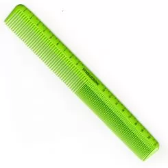 Фото Гребінець для стрижки INGRID Y5 EXOTIC COLOR LINE з лінійкою планка довгий зелений 21 см - 1