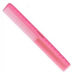 Фото Гребінець для стрижки INGRID Y5 EXOTIC COLOR LINE з лінійкою планка довгий рожевий 21 см - 1