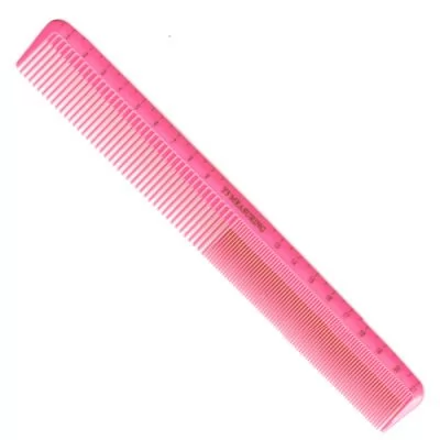 Фотографії Гребінець для стрижки INGRID Y5 EXOTIC COLOR LINE з лінійкою планка довгий рожевий 21 см