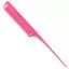 Гребінець для волосся INGRID Y5 EXOTIC COLOR LINE з лінійкою пластиковий хвостик рожевий 23 см
