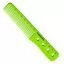 Расческа для стрижки INGRID Y5 EXOTIC COLOR LINE с линейкой с ручкой зеленая 16 см