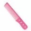 Гребінець для стрижки INGRID Y5 EXOTIC COLOR LINE з лінійкою з ручкою рожевий 17 см