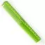 Расческа для стрижки INGRID Y5 EXOTIC COLOR LINE с линейкой планка короткая зеленая 18 см