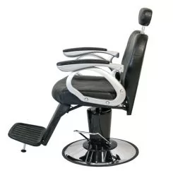 Фото Крісло перукарське HAIRMASTER Hairdresser Styling Chair LOT BARBERSHOP Чорний слон - 2