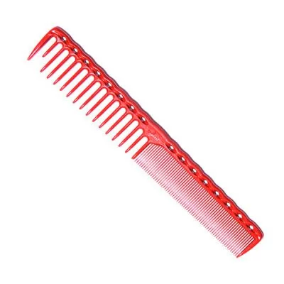 Гребінець для стрижки Y.S. Park Comb з округленими зубчиками 185 мм, Червоний на www.solingercity.com