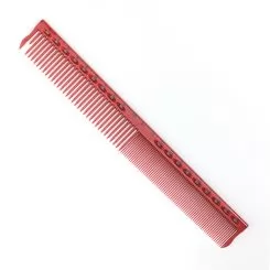 Фото Гребінець для стрижки Y.S. Park Comb з лінійкою 220 мм, Червоний - 1