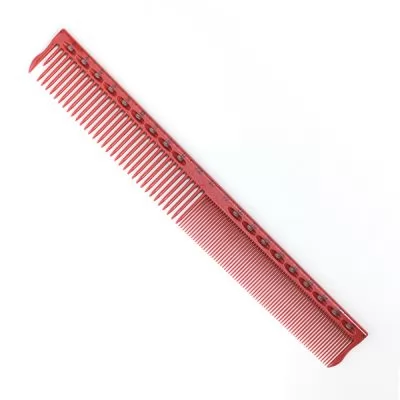 Гребінець для стрижки Y.S. Park Comb з лінійкою 220 мм, Червоний на www.solingercity.com