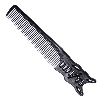 Гребінець для стрижки Y.S. Park Comb Barbering з ручкою 205 мм, Карбон на www.solingercity.com