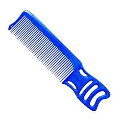 Фото Гребінець для стрижки Y.S. Park Comb Barbering з ручкою 185 мм, Синій - 1