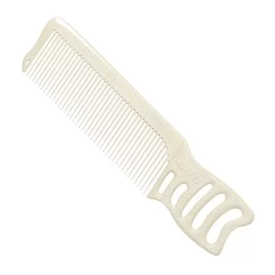 Гребінець для стрижки Y.S. Park Comb Barbering з ручкою 185 мм, Білий на www.solingercity.com