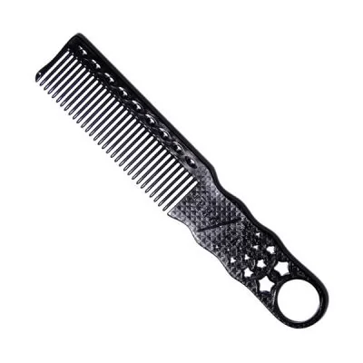 Фотографії Гребінець для стрижки Y.S. Park Comb Barbering з ручкою 195 мм, Карбон