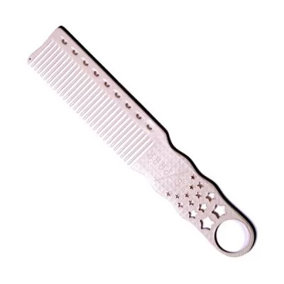 Гребінець для стрижки Y.S. Park Comb Barbering з ручкою 195 мм, Білий на www.solingercity.com