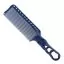 Гребінець для стрижки Y.S. Park Comb Barbering з ручкою тонка 240 мм, Синій