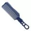 Гребінець для стрижки Y.S. Park Comb Barbering з ручкою двостороння 240 мм, Синій