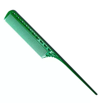Гребінець для волосся Y.S. Park Comb GP з пластиковим хвостиком 216 мм, Зелений на www.solingercity.com