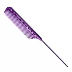 Фото Гребінець для волосся Y.S. Park Comb GP з металевим хвостиком 220 мм, Глибокий Фіолетовий - 1