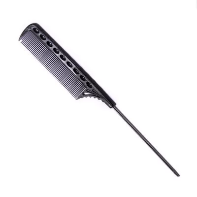 Гребінець для волосся Y.S. Park Comb GP з металевим хвостиком 223 мм, Чорний Карбон на www.solingercity.com