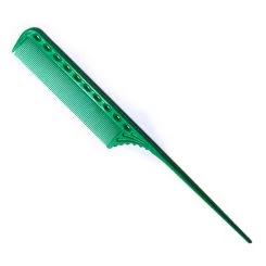 Фото Гребінець для волосся Y.S. Park Comb GP з пластиковим хвостиком 220 мм, Зелений - 1