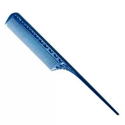 Фото Гребінець для волосся Y.S. Park Comb GP з пластиковим хвостиком 216 мм, Синій - 1
