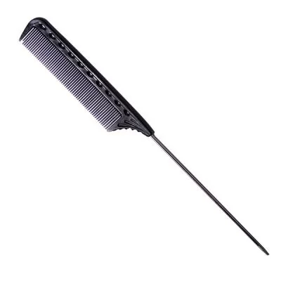 Гребінець для волосся Y.S. Park Comb GP з металевим хвостиком 250 мм, Чорний Карбон на www.solingercity.com