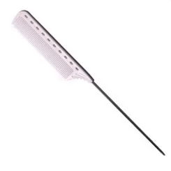 Фото Гребінець для волосся Y.S. Park Comb GP з металевим хвостиком 250 мм, Білий - 1