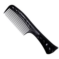 Фото Гребінець Y.S. Park Comb Shampoo and Tint з ручкою і опорою L=225 мм, Чорний - 1