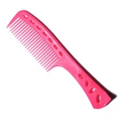 Фото Гребінець Y.S. Park Comb Shampoo and Tint з ручкою і опорою L=225 мм, Рожевий - 1