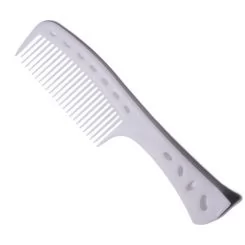 Фото Гребінець Y.S. Park Comb Shampoo and Tint з ручкою і опорою L=225 мм, Білий - 1