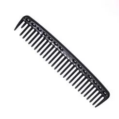 Фото Гребінець для стрижки Y.S. Park Comb з округленими зубчиками 200 мм, Карбоновий - 1