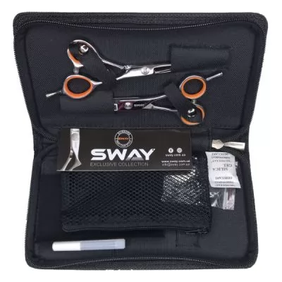 Фотографії Набір ножиць прямі і філіровочние SWAY GRAND Set 401 5.50 дюймів + чохол