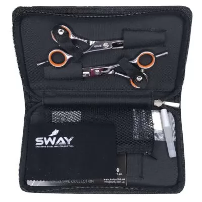 Характеристики товару Набір ножиць прямі і філіровочние SWAY GRAND Set 403 5.50 дюймів + чохол