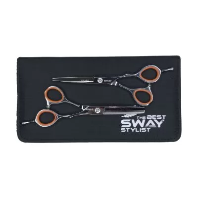 Набір ножиць прямі і філірувальні SWAY GRAND Set 401 6.00 дюймів + чохол на www.solingercity.com