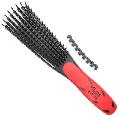 Фотографії Щітка для укладки VILINS Styling Brush віялова чорно/червона