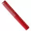 Расческа для стрижки Y.S. Park Comb 173 мм прозрачная красная
