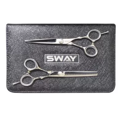 SWAY набор ножниц прямые и филоровочные в чехле INFINITE 108. Длина 5.50" на www.solingercity.com