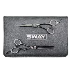 Фото SWAY набор ножниц прямые и филоровочные в чехле INFINITE 113. Длина 5.50" - 1